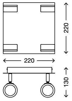 Briloner 2212-048 - Faretto LED da bagno SURF 4xLED/4,5W/230V