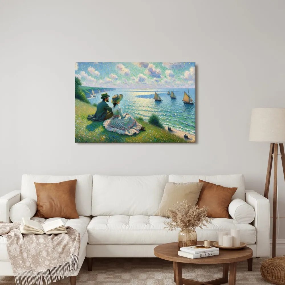 Quadro su tela – Vista romantica sul mare