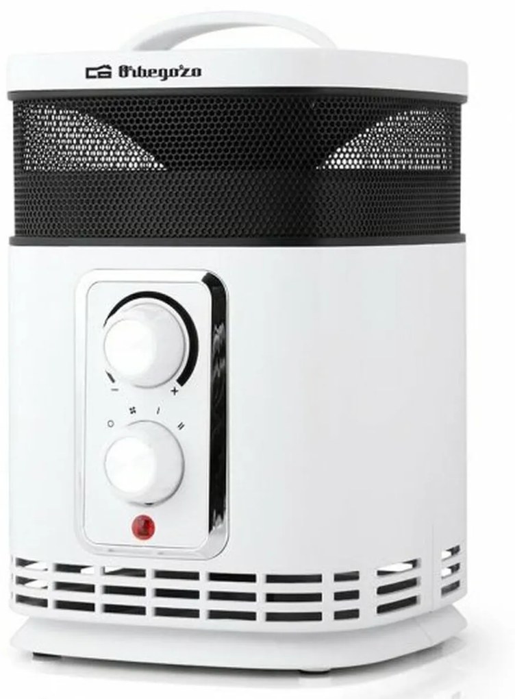 Termoventilatore Portatile in Ceramica Orbegozo CR 6025 Bianco Nero/Bianco 1500 W