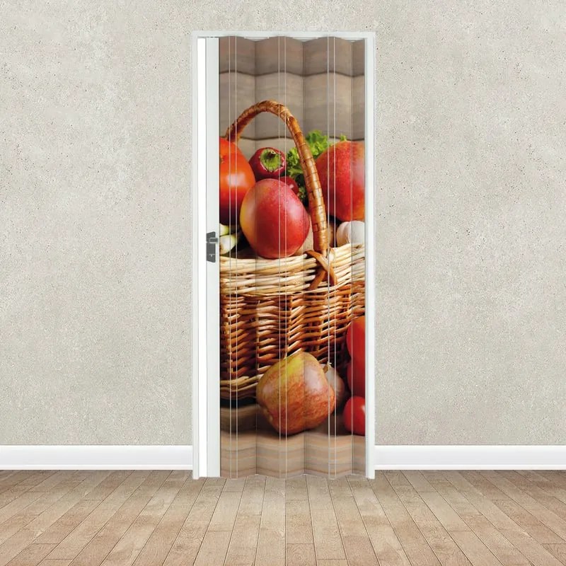 Porta a soffietto Fruit in pvc multicolore L 89.5 x H 214 cm