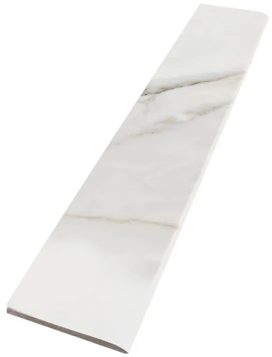 Piastrella battiscopa ARABESCATO in gres porcellanato viola lucido L 60 x H 7.5 cm x Sp 8 mm confezione da 12 ml