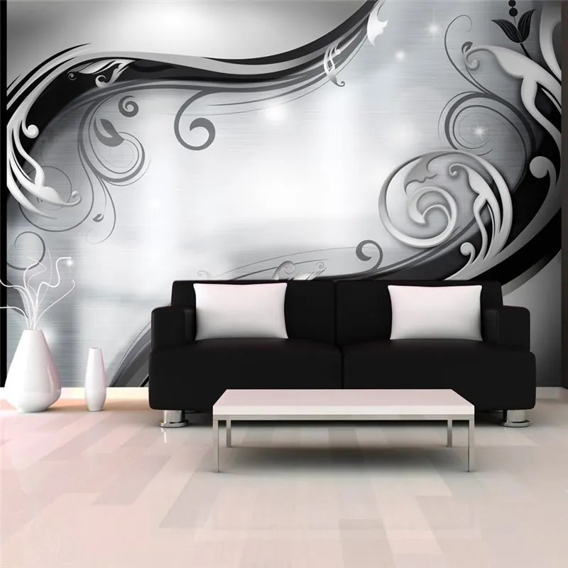 Fotomurale  Grey wall  Colore Grigio, Dimensioni e Misure 150x105