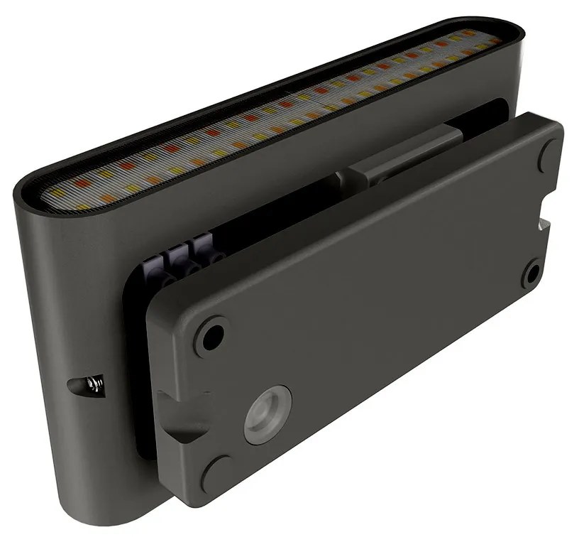 Applique LED 12W Bidirezione IP65 CCT con LED OSRAM - Antracite