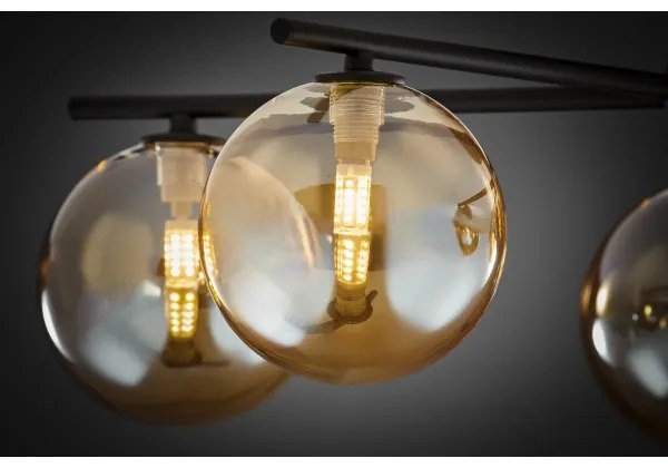 Jupiter 2047 - Lampadario a plafone PRATO 5xG9/10W/230V nero/beige