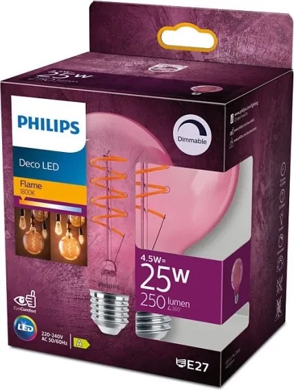 Lampadina LED dimmerabile DECO Philips G93 E27/4,5W/230V 1800K