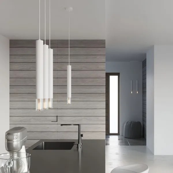 Sollux SL.0958 - Lampadario su corda VIZIER 2xG9/40W/230V bianco