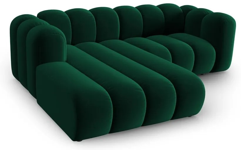 Divano angolare verde scuro ad angolo sinistro Lupine - Micadoni Home