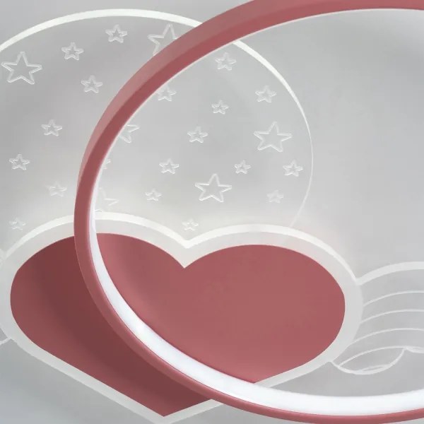 Brilagi - Plafoniera LED per bambini LOVE LED/48W/230V 3000/4500/6000K rosa
