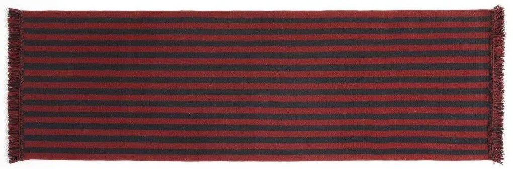 HAY - Stripes and Stripes Wool Rug 200x60 Cherry HAY