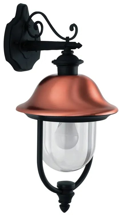 Applique rustico da esterno VENEZIA-AP1B ruggine IP44 1X E27 INTEC