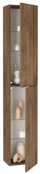 Colonna da bagno 160 cm sospesa reversibile BALI Tabacco