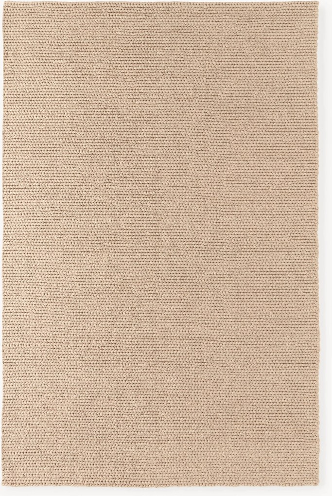 Tappeto in lana fatto a mano con struttura intrecciata Bruna