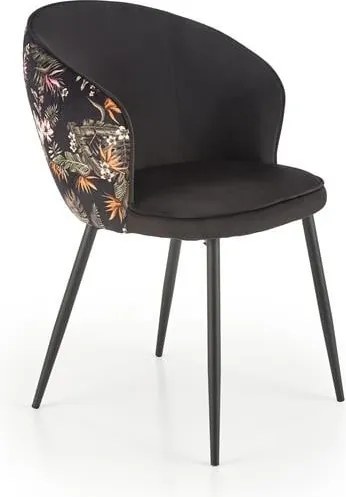 Sedia K506 nero/floreale