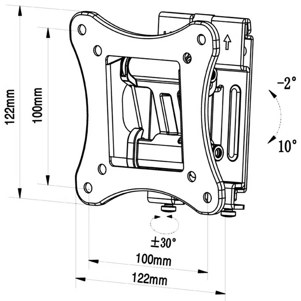 Supporto TV TM Electron 15 kg 10"-24"