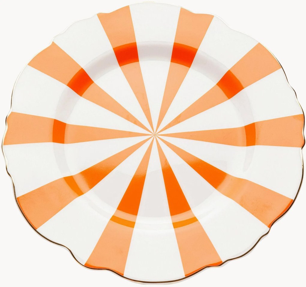 Set di 6 piatti da colazione fatti a mano Harlequin