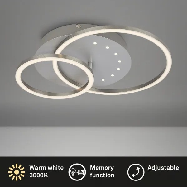 Brilo - Lampada da soffitto LED dimmerabile LED/26W/230V 3000K cromo satinato
