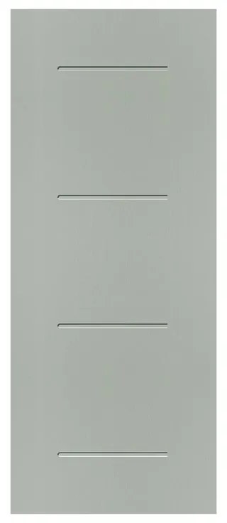Pannello per porta d'ingresso P127 rivestimento con pellicola di finitura pvc grigio L 92  x H 210.5 cm, Sp 6 mm apertura reversibile