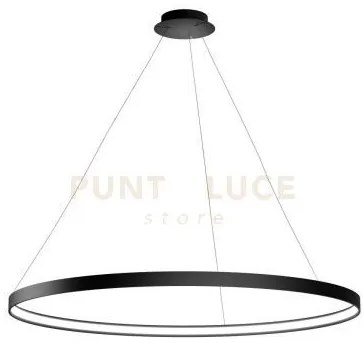 Anello sospensione nero verniciato diam.109 cm 3000k 3832lm 65w dim...