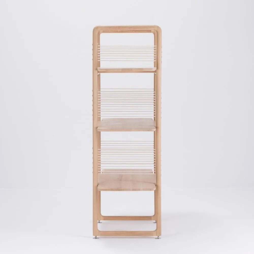 Libreria in legno massiccio di rovere, altezza 140 cm Muse - Gazzda