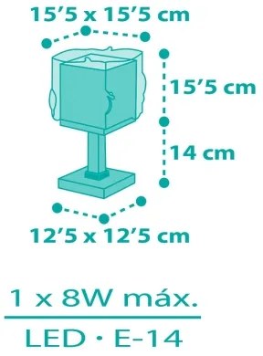 Dalber 63441N - Lampada LED per cameretta MERMAIDS 1xG4/4W/230V multicolore