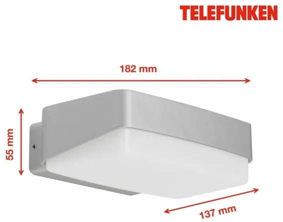 Telefunken 312204TF - Applique a LED da esterno LED/14W/230V IP44