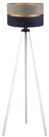 Duolla - Lampada con piedistallo DUO 1xE27/60W/230V diametro 44 cm grigio/blu/bianco