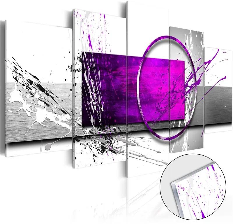 Quadri su vetro acrilico Purple Expression [Glass]