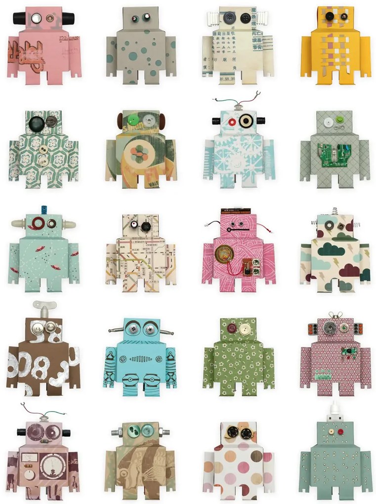 studio ditte Carta da parati Robot - Robot