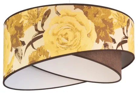 Duolla - Lampadario a sospensione con filo ROYAL 1xE27/40W/230V diametro 50 cm giallo