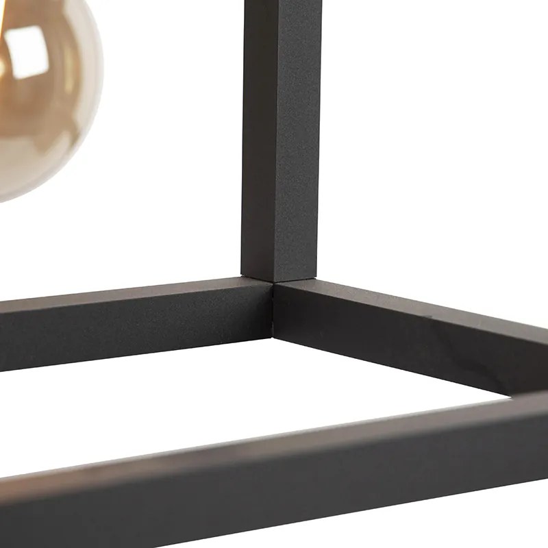 Lampada a sospensione intelligente nera 4 luci con Wifi G95 - Big Cage