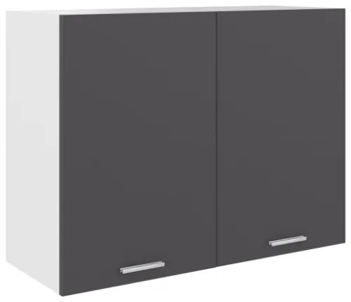 Armadio Sospeso Grigio 80x31x60 cm in Truciolato