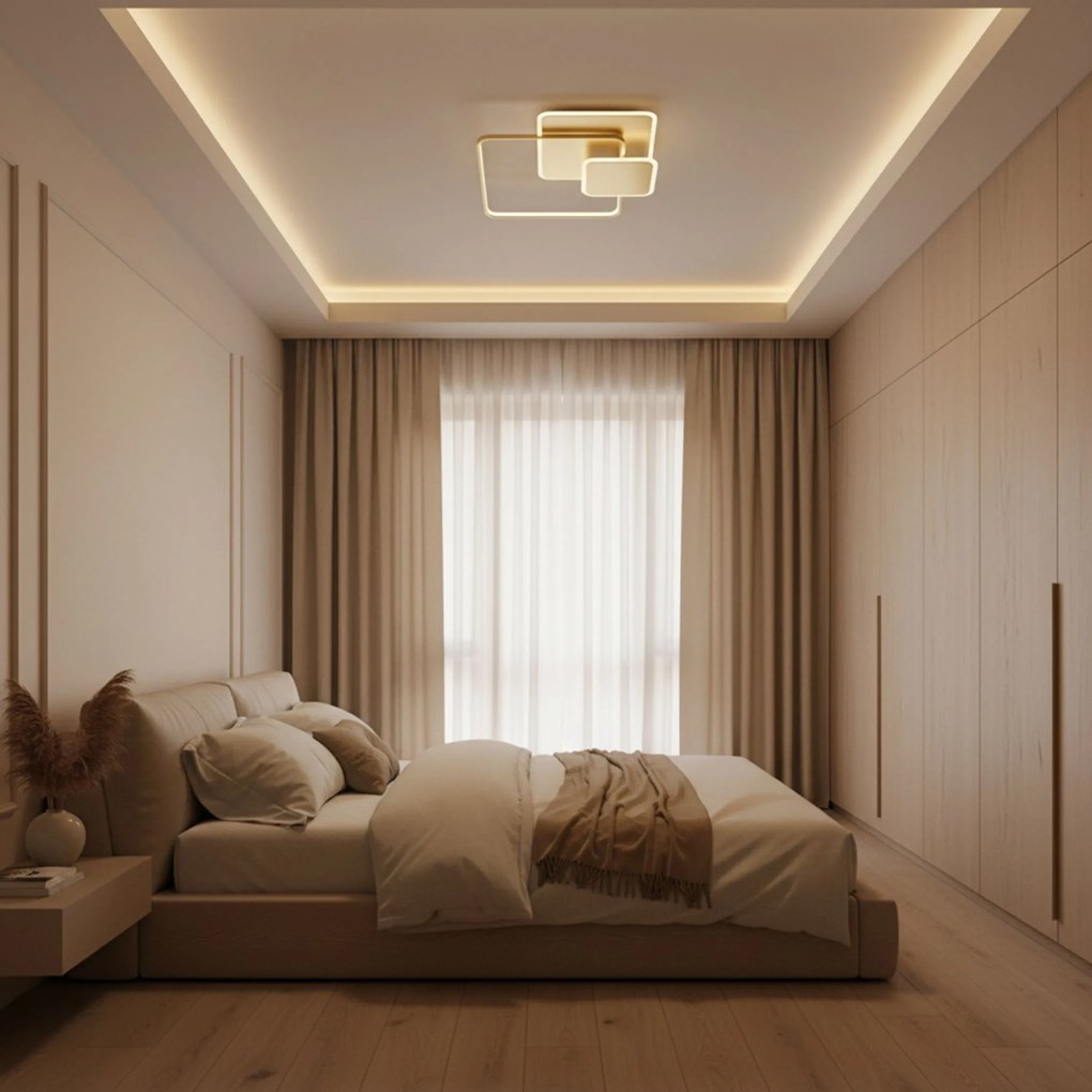 Lampada da soffitto APP1713-C GOLD LED