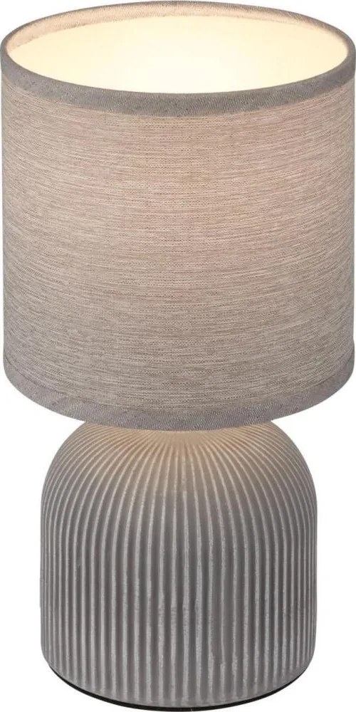 Brilo - Lampada da tavolo INO 1xE14/10W/230V grigia
