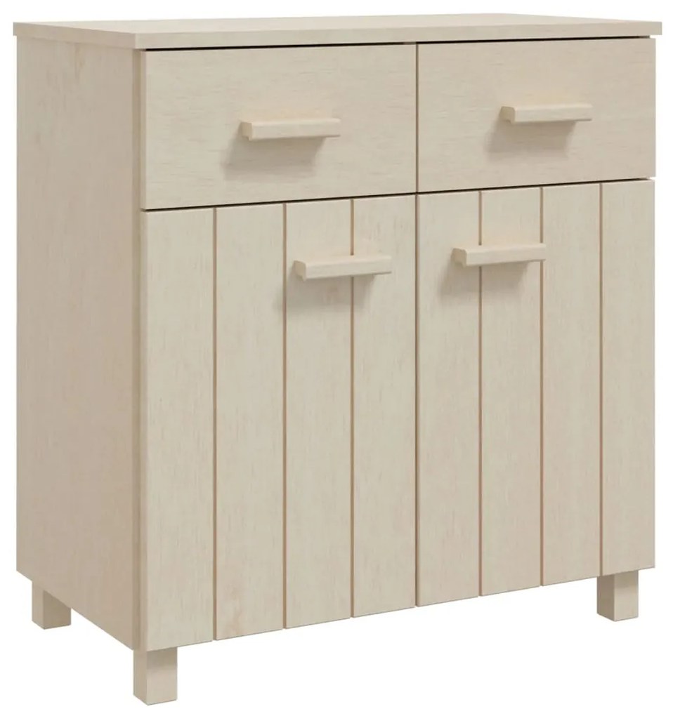 Credenza hamar miele 79x40x80 cm in legno massello di pino