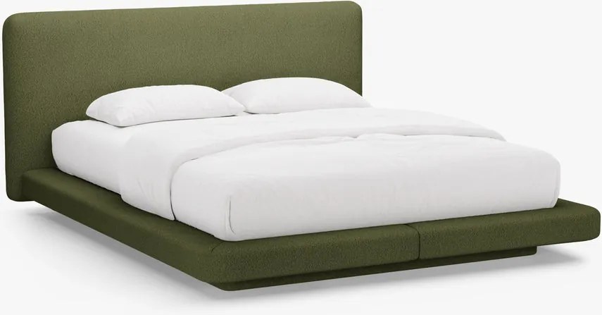 Letto imbottito Linea in bouclé Baloo - 180x200 cm