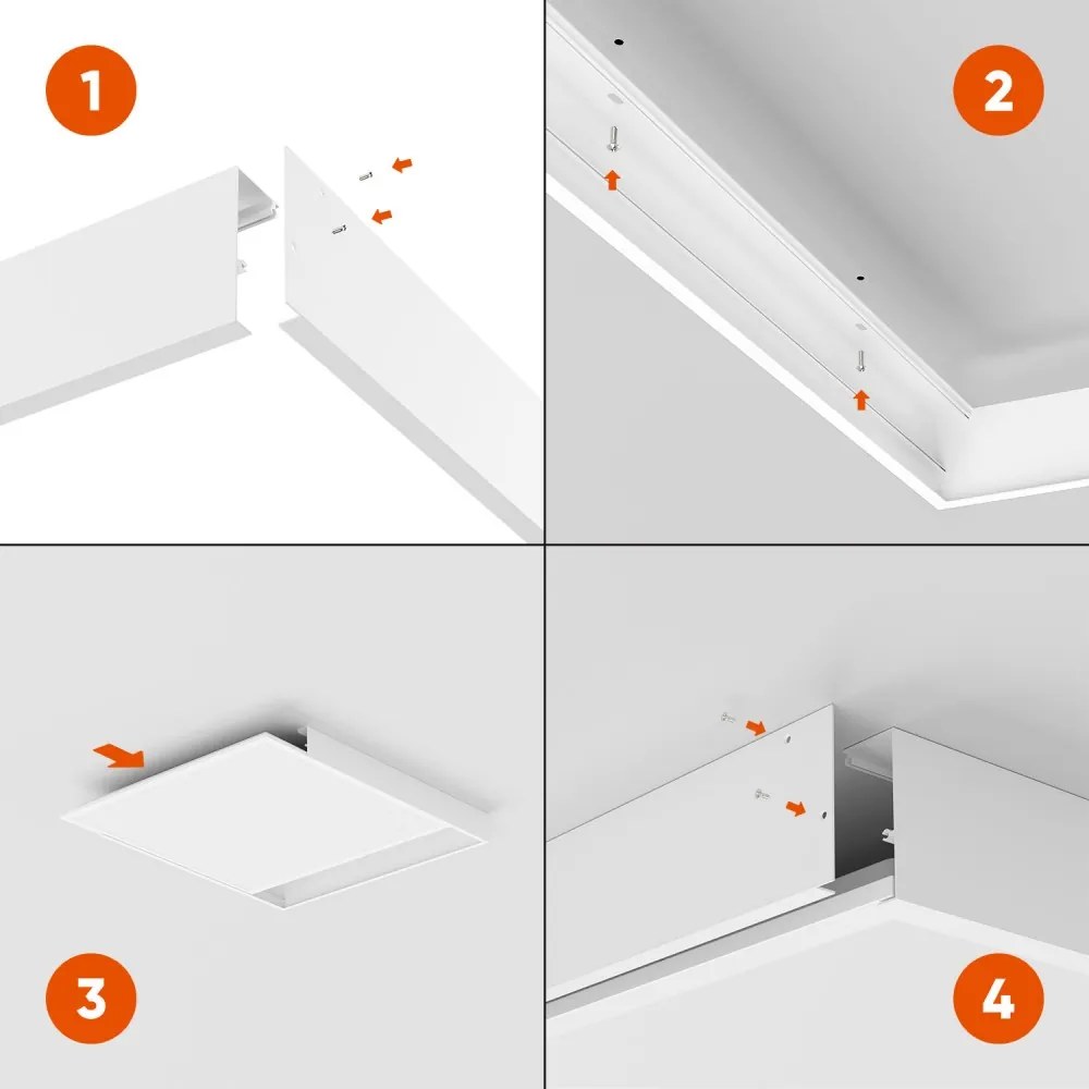 Cornice per Pannello LED 60x60 Colore del corpo Bianco
