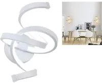 APPLIQUE LAMPADA INTERNO MODERNA PARETE MURO SPIRALE 15W LUCE NATURALE ST-004