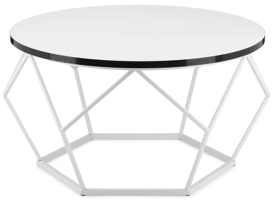 Tavolino DIAMOND 40x70 cm nero/bianco