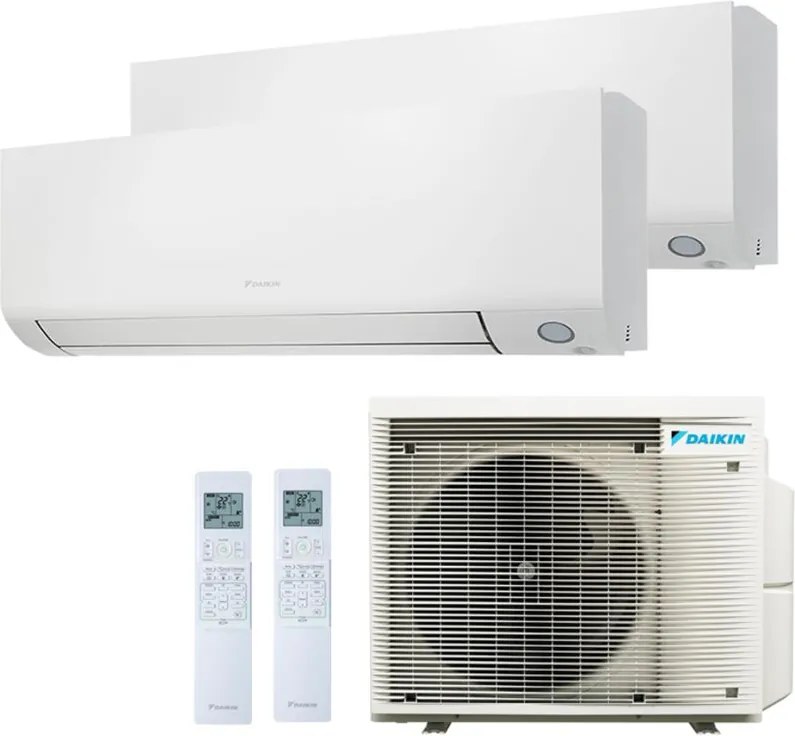 Climatizzatore Dual Split Reversibile Daikin Perfera A+++ 9000-15000 BTU Inverter Wi-Fi (2MXM68A + FTXM25A + FTXM42A)