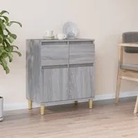 Credenza Grigio Sonoma 60x35x70 cm in Legno Multistrato 819682