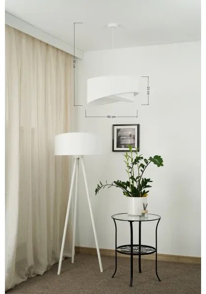 Brilagi - Lampadario LED a sospensione con filo LYRA 1xE27/15W/230V bianco