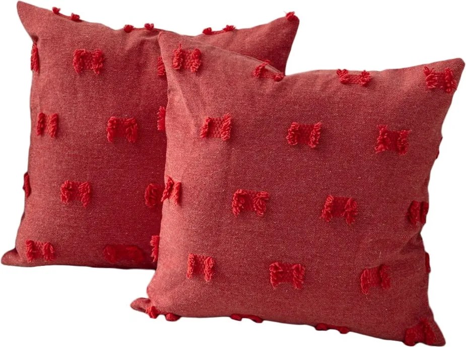 Federe decorative in set 2 pz 43x43 cm Tuffet – Mioli Decor