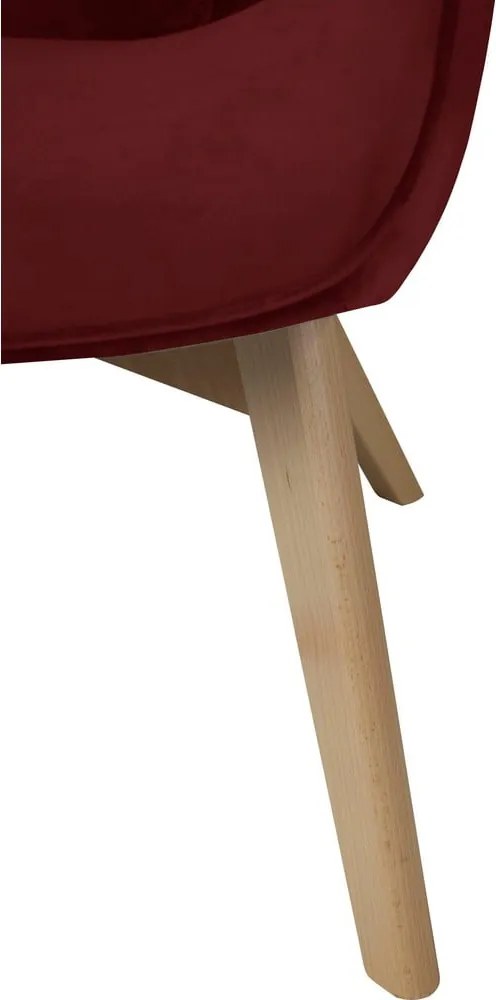 Poltrona rossa con rivestimento in velluto Niko – Ropez