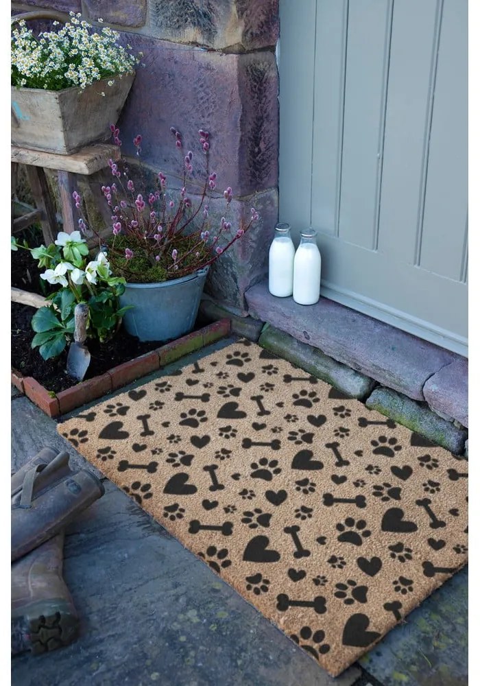 Zerbino in fibre di cocco 60x90 cm Paws and Bones – Artsy Doormats