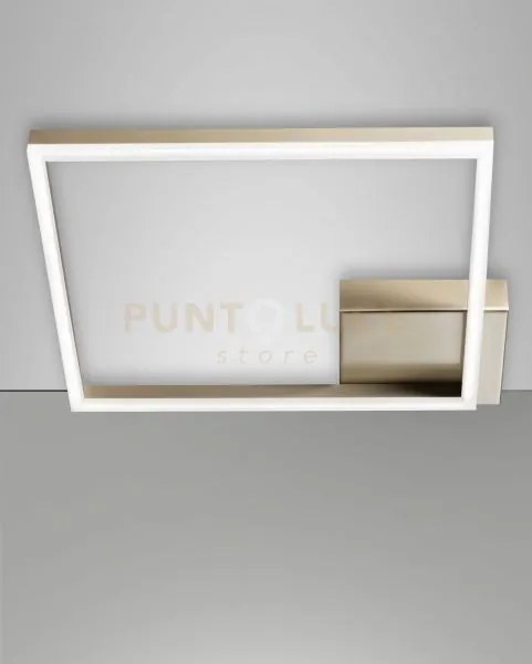 Bard plafoniera oro opaco a led 3000k - 39w - 3880 lm dimmerabile ...