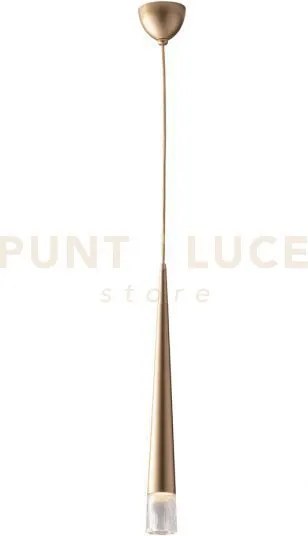 Lampadario a sospensione lancelot oro 1 luce attacco gu10  6x181cm ...