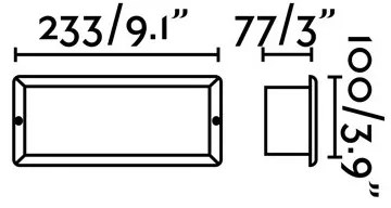 FARO 72092 - Lampada LED da incasso per esterno STRIPE-2 LED/5W/230V IP54