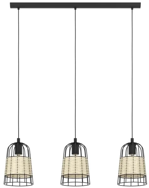 Eglo 43313 - Lampadario a sospensione con filo ANWICK 3xE27/40W/230V