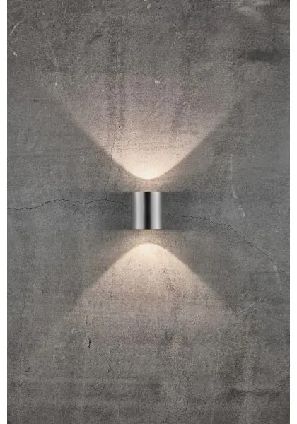 Nordlux - Applique da esterno LED CANTO 2xLED/6W/230V IP44 in acciaio inox