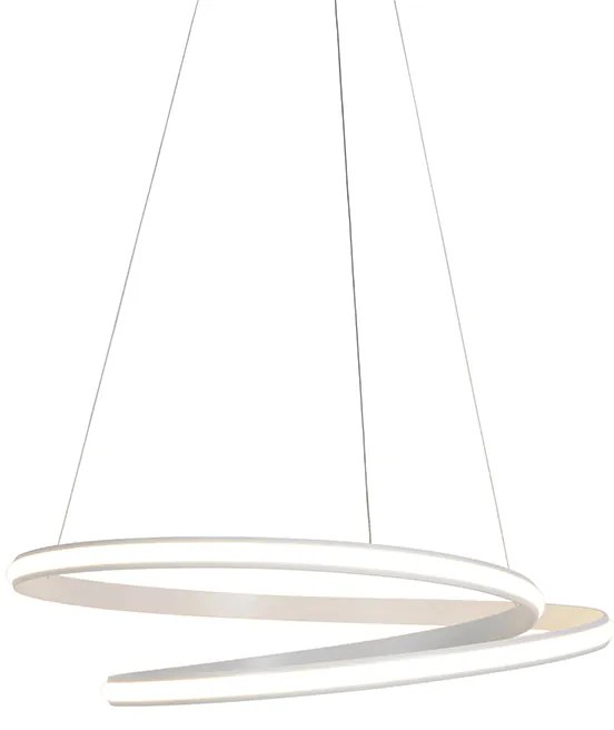 Lampada a sospensione moderna bianca 74 cm con LED dimmerabile - Rowan